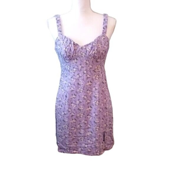 Aeropostale‎ Purple Floral Sleeveless Mini Dress Juniors M - Picture 1 of 13
